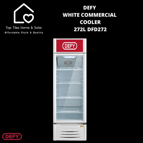 Defy White Commercial Cooler - 272L DFD272