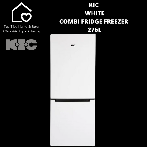 KIC White Combi Fridge Bottom Freezer - 276L
