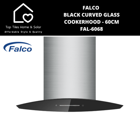Falco Black Curved Glass Cookerhood - 60cm FAL-6068