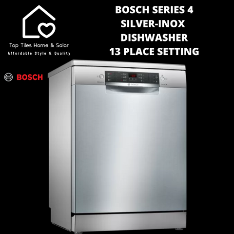 Bosch Series 4 - Silver-Inox Dishwasher - 13 Place Setting