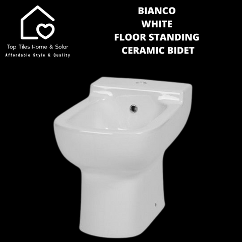 Bianco White Floor Standing Ceramic Bidet