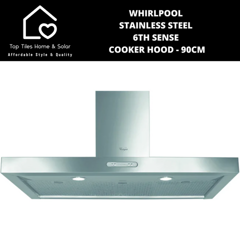 Whirlpool Stainless Steel 6th Sense Cooker Hood - 90cm