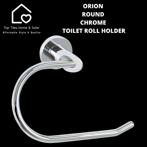 Orion Round Chrome Toilet Roll Holder