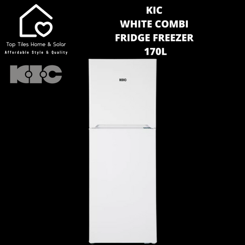 KIC White Combi Fridge Freezer - 170L