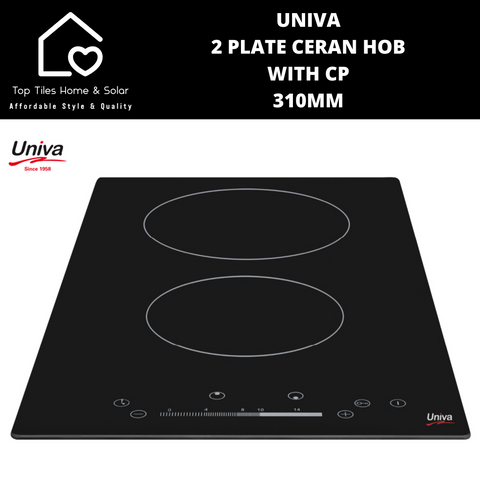 Univa 2 Plate Ceran Hob with CP - 310mm