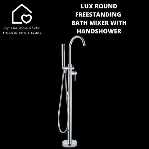 Lux Round Freestanding Bath Mixer With Handshower