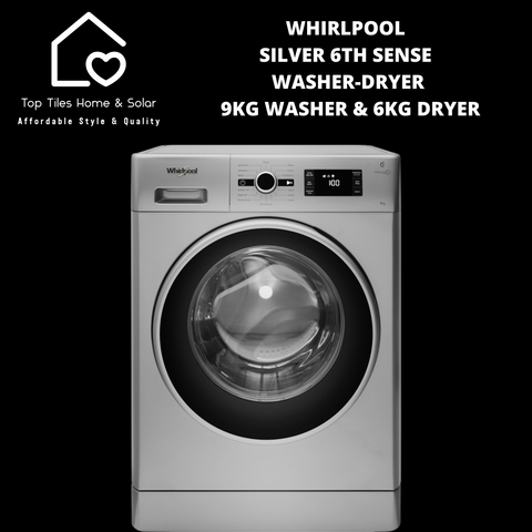 Whirlpool Silver 6th Sense Washer-Dryer - 9kg Washer & 6kg Dryer
