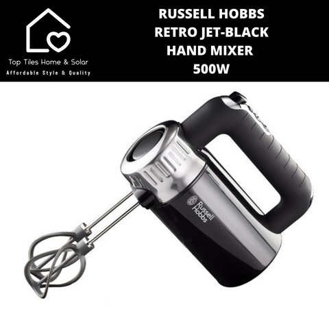 Russell Hobbs Retro Jet-Black Hand Mixer - 500W