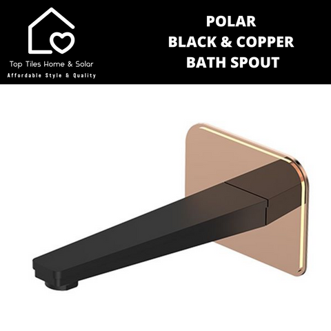 Polar Black & Copper Bath Spout
