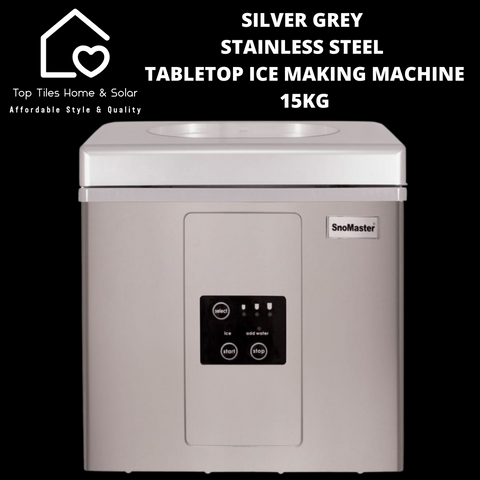 Portable Stainless Steel Tabletop Ice Making Machine - 15kg