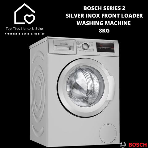 Bosch Series 2 - Silver Inox Front Loader Washing Machine - 8kg