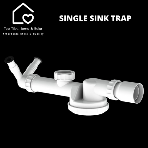 Single Bowl Sink Trap