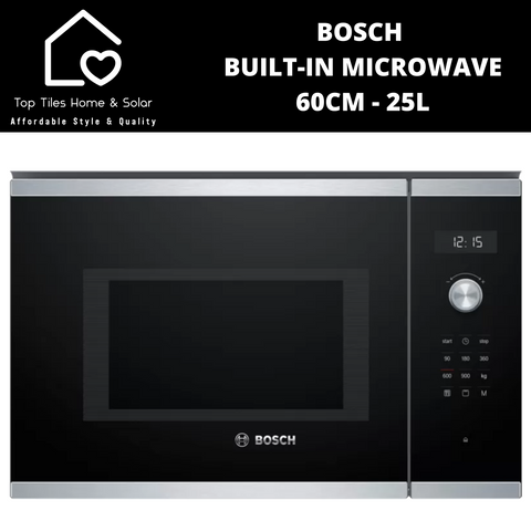 Bosch Series 6 - Metallic Built-in Microwave - 60cm - 25L