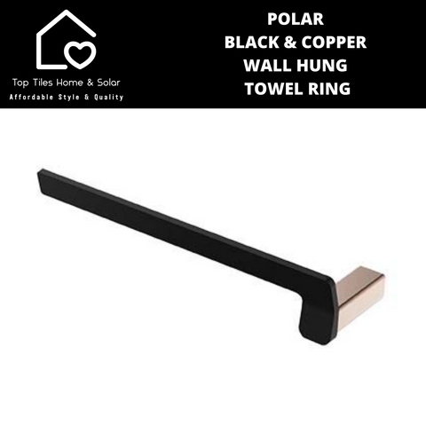 Polar Black & Copper Wall Hung Toilet Paper Holder