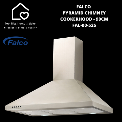 Falco Pyramid Chimney Cookerhood - 90cm FAL-90-52S