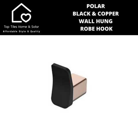 Polar Black & Copper Wall Hung Robe Hook