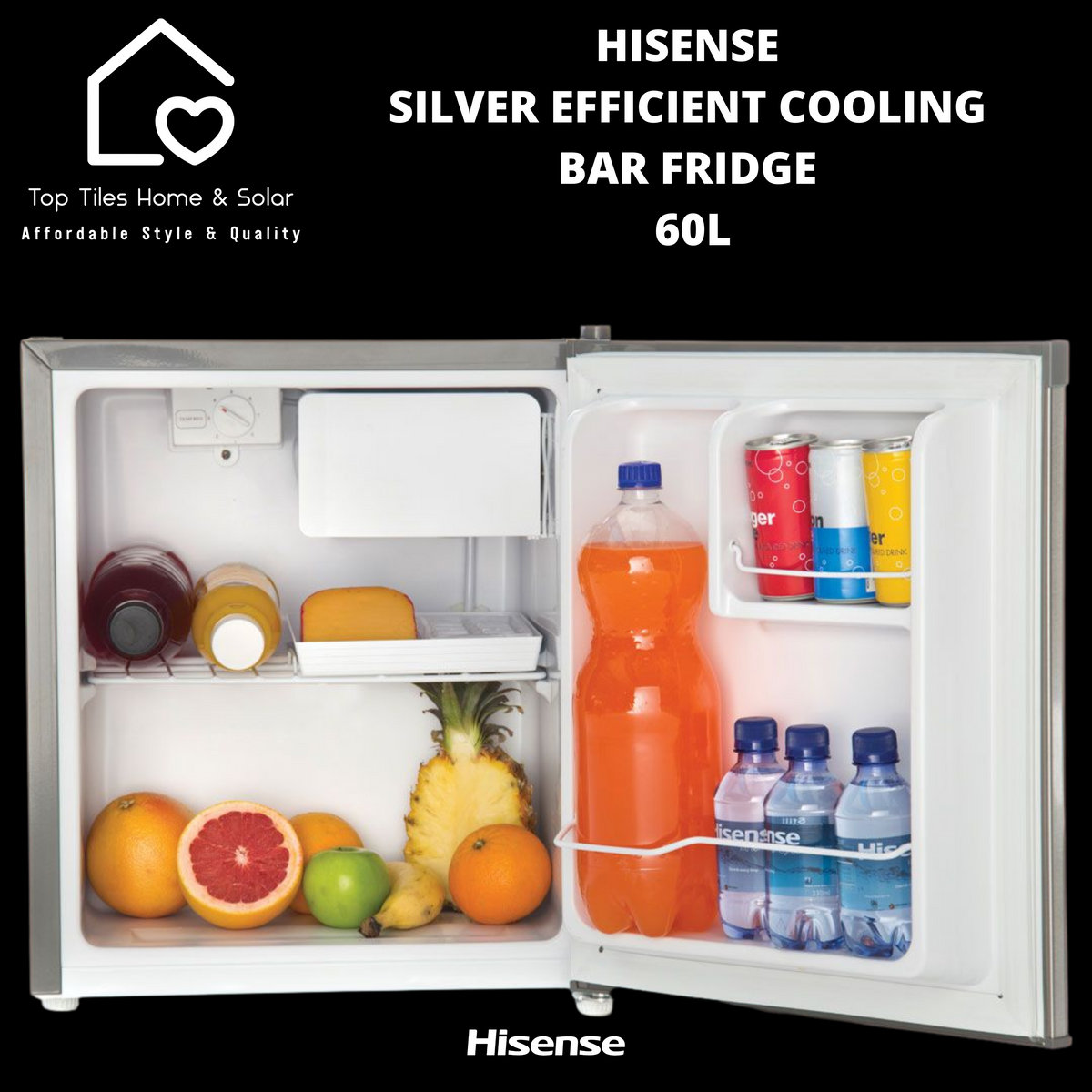 Hisense 60l online bar fridge
