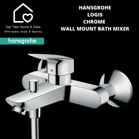 Hansgrohe Logis Chrome Wall Mount Bath Mixer