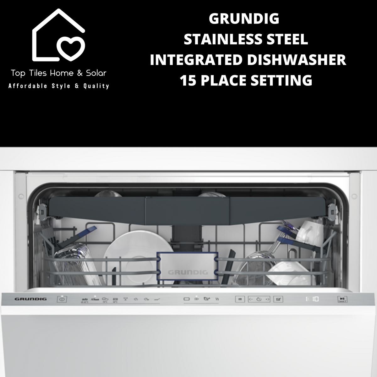 Grundig Integrated Dishwasher 15 Place Setting