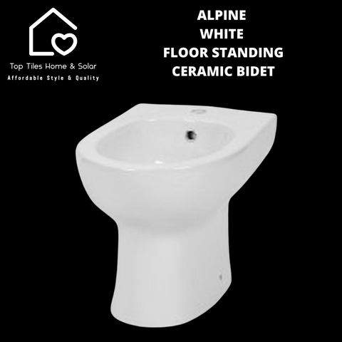 Alpine White Floor Standing Ceramic Bidet