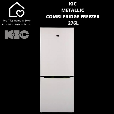 KIC Metallic Combi Fridge Freezer - 276L