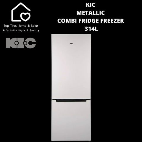 KIC Metallic Combi Fridge Freezer - 314L