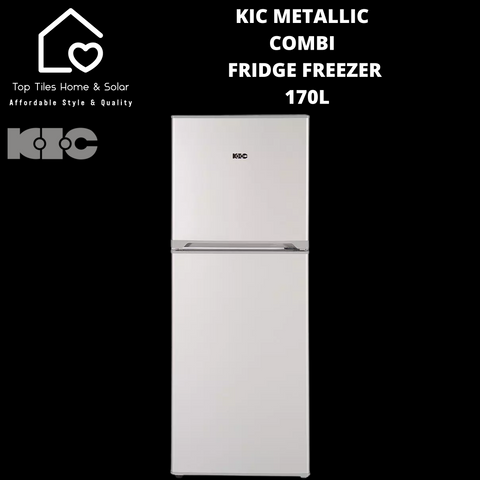 KIC Metallic Combi Fridge Freezer - 170L