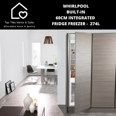 Whirlpool Built-in 60cm Integrated Fridge Freezer - 274L