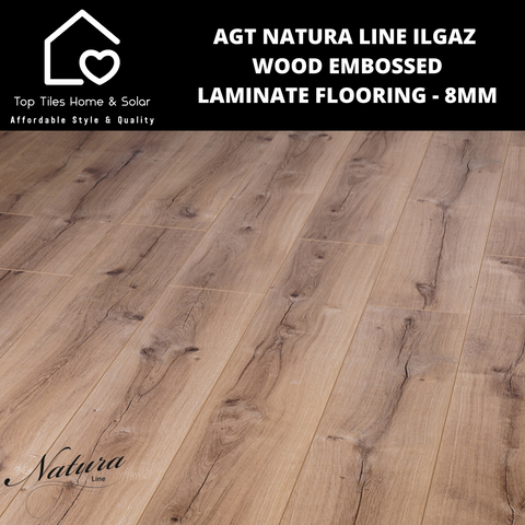 AGT Natura Line Ilgaz Wood Embossed V-Groove Laminate Flooring - 8mm