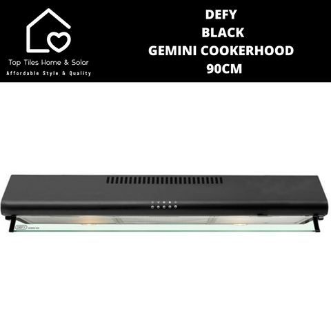 Defy Gemini Cookerhood Black - 90cm DCH295