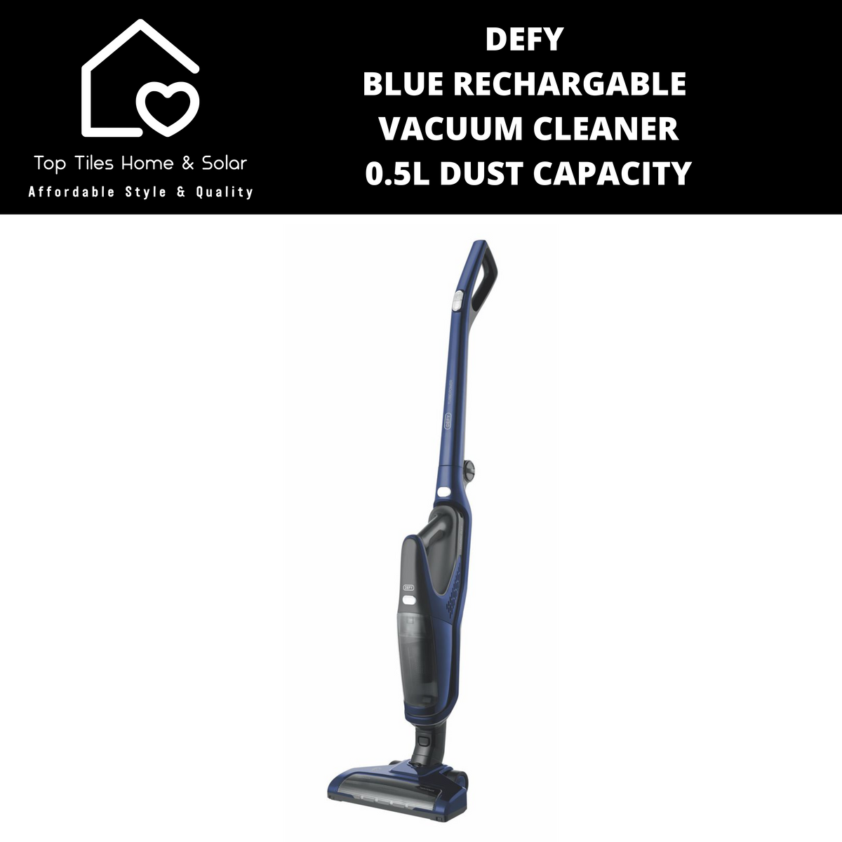 Defy Blue Rechargable Vacuum Cleaner 0.5L Dust Capacity VRT61821B