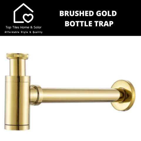Brushed Gold Bottle Trap