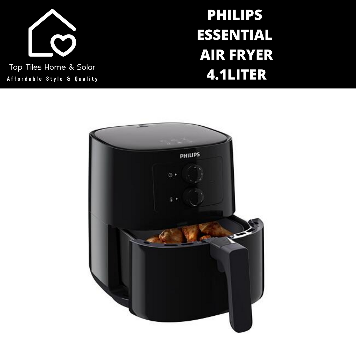 Philips Essential Air Fryer 4.1Liter Top Tiles Home & Solar