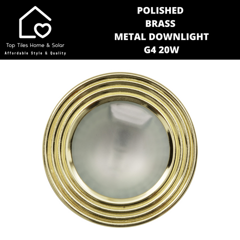 Polished Brass Metal Downlight  - G4 20W