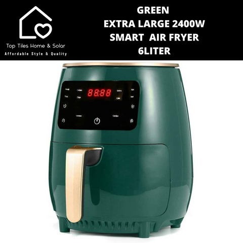 Green Extra Large 2400W Smart  Air Fryer - 6Liter