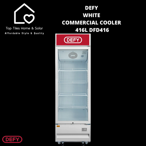 Defy White Commercial Cooler - 416L DFD416