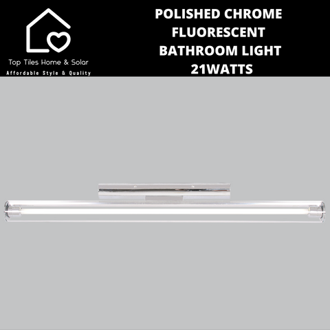 Polished Chrome Fluorescent Bathroom Light - 21W