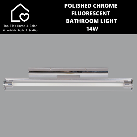 Polished Chrome Fluorescent Bathroom Light - 14W