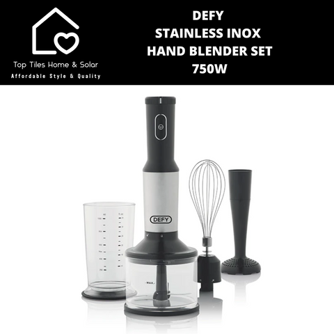 Defy Stainless Inox Hand Blender Set - 750W HB7753X