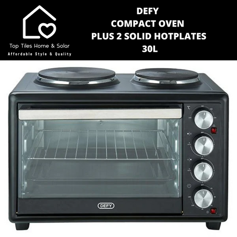 Defy Compact Oven plus 2 Solid Hotplates - 30L MOH9328B