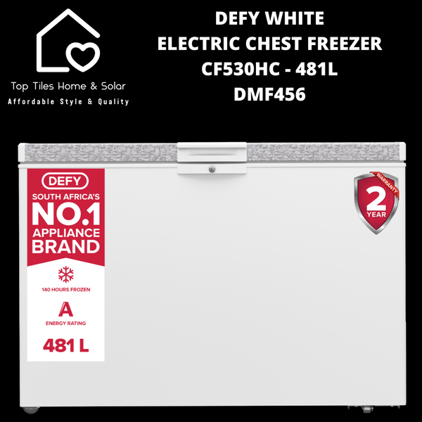Defy White Electric Chest Freezer CF530HC - 481L DMF456