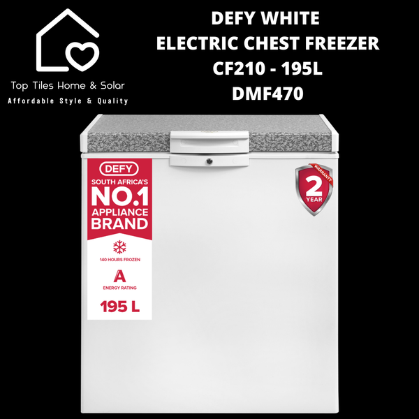 Defy White Electric Chest Freezer CF210 - 195L DMF470