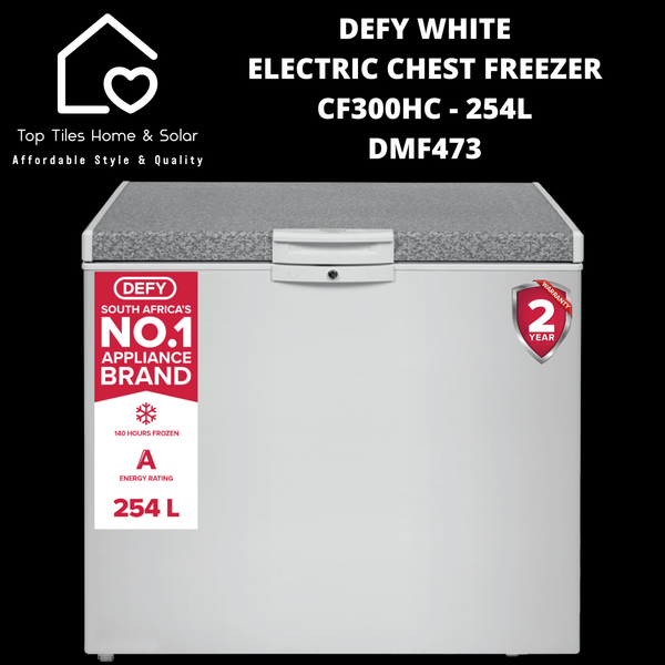 Defy White Electric Chest Freezer CF300HC - 254L DMF473