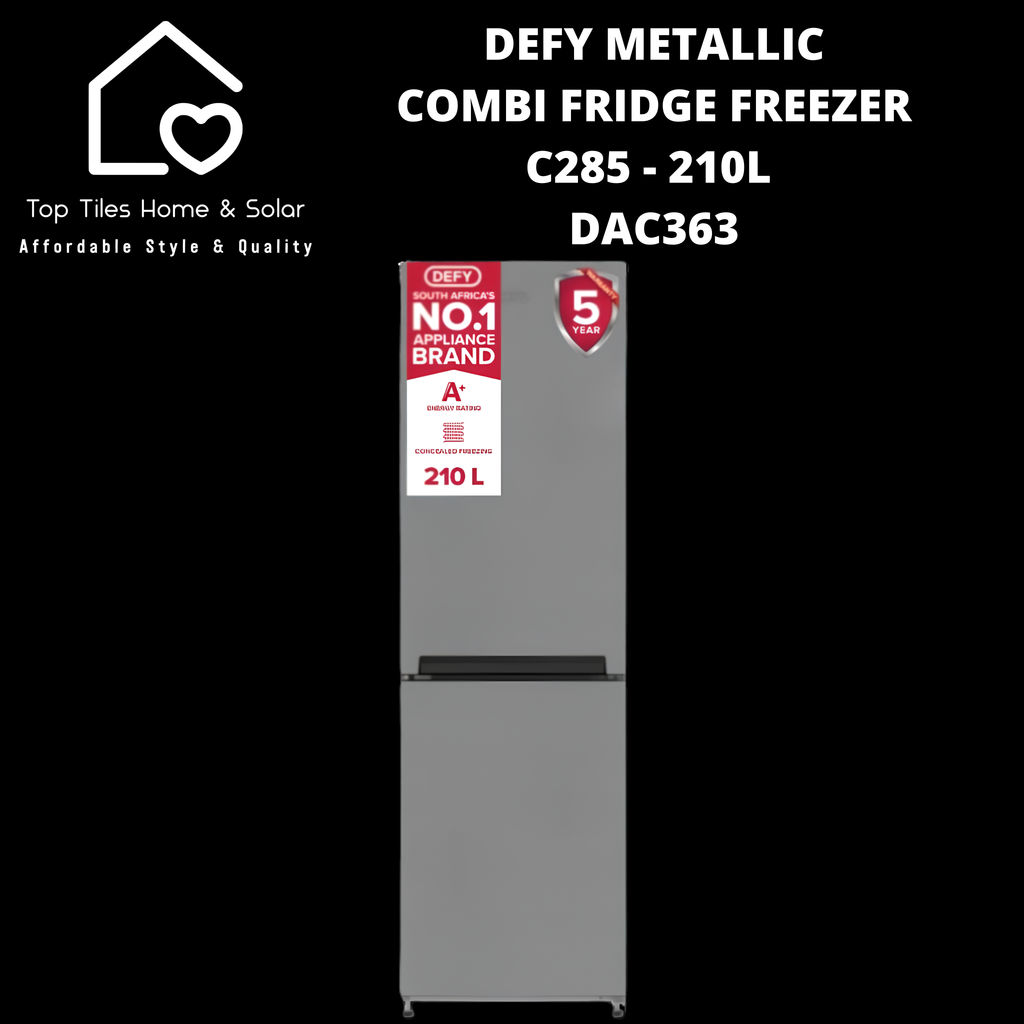 Defy Metallic Combi Fridge Freezer C285 - 210L DAC363 – Top Tiles