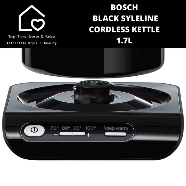 Bosch Black SyleLine Cordless Kettle - 1.7L