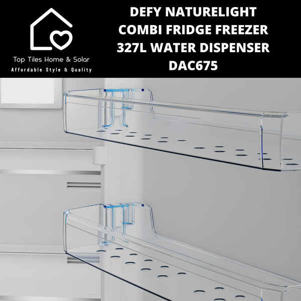 Defy NatureLight Combi Fridge Freezer - 327L Water Dispenser DAC675