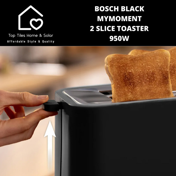 Bosch Black MyMoment 2 Slice Toaster - 950W