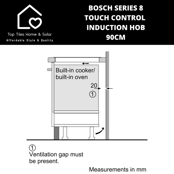 Bosch Series 8 - Touch Control Induction Hob - 90cm