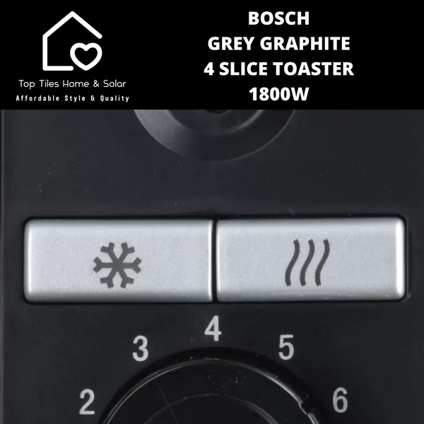 Bosch Grey Graphite 4 Slice Toaster - 1800W