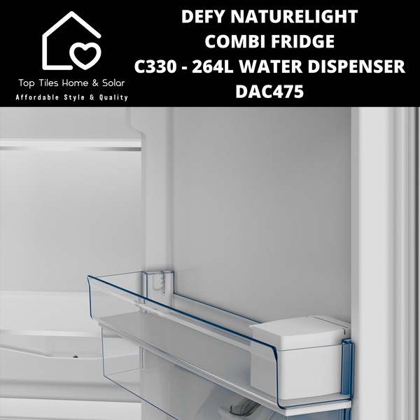 Defy Naturelight Combi Fridge C330 - 264L Water Dispenser DAC475